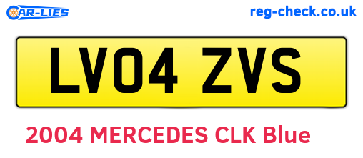 LV04ZVS are the vehicle registration plates.