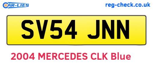 SV54JNN are the vehicle registration plates.