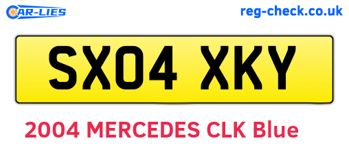 SX04XKY are the vehicle registration plates.