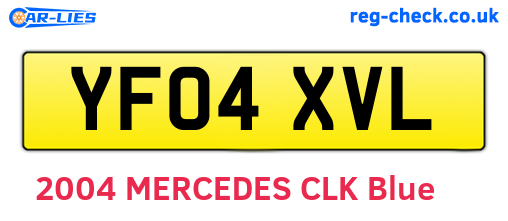 YF04XVL are the vehicle registration plates.