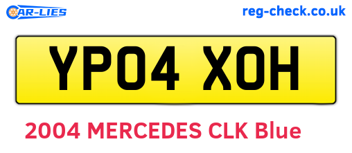 YP04XOH are the vehicle registration plates.