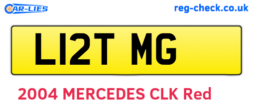 L12TMG are the vehicle registration plates.