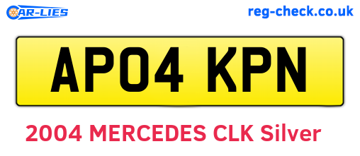 AP04KPN are the vehicle registration plates.