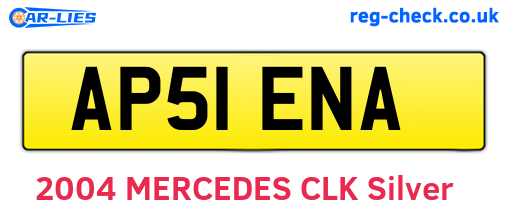AP51ENA are the vehicle registration plates.