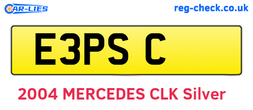 E3PSC are the vehicle registration plates.