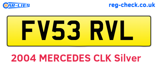 FV53RVL are the vehicle registration plates.