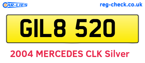 GIL8520 are the vehicle registration plates.