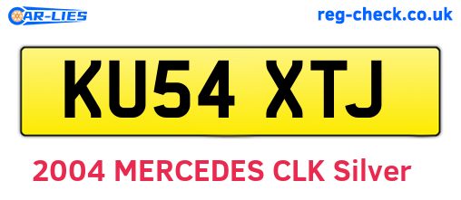 KU54XTJ are the vehicle registration plates.