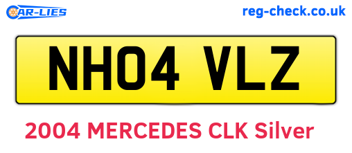 NH04VLZ are the vehicle registration plates.