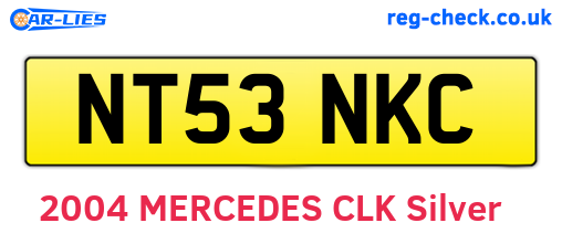 NT53NKC are the vehicle registration plates.