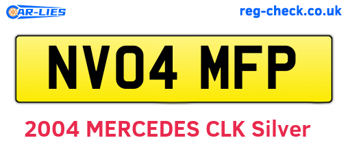 NV04MFP are the vehicle registration plates.