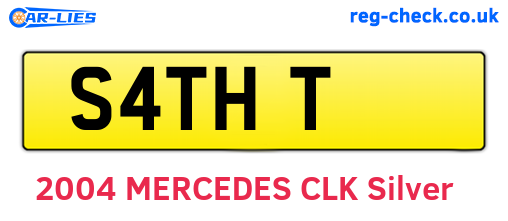 S4THT are the vehicle registration plates.