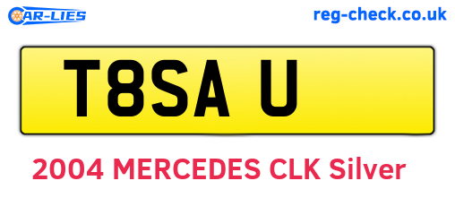 T8SAU are the vehicle registration plates.