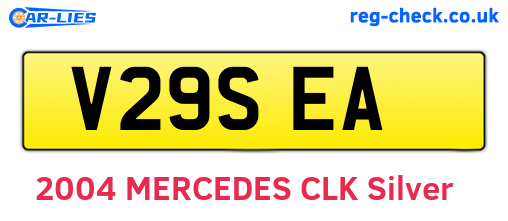 V29SEA are the vehicle registration plates.