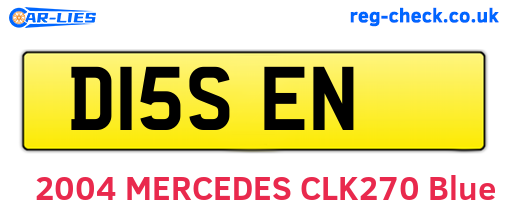D15SEN are the vehicle registration plates.