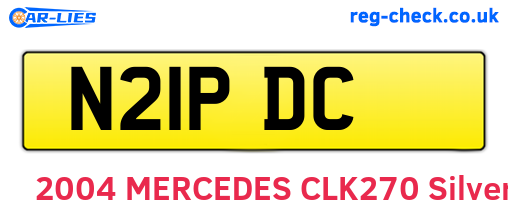 N21PDC are the vehicle registration plates.