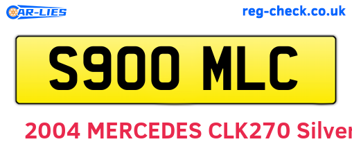 S900MLC are the vehicle registration plates.