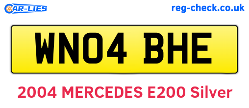 WN04BHE are the vehicle registration plates.