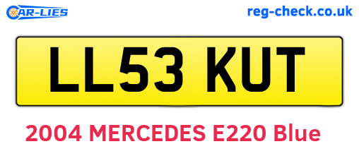 LL53KUT are the vehicle registration plates.
