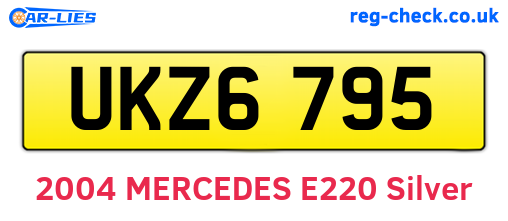 UKZ6795 are the vehicle registration plates.