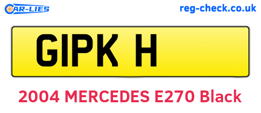 G1PKH are the vehicle registration plates.
