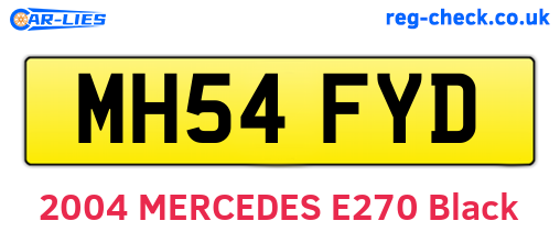 MH54FYD are the vehicle registration plates.