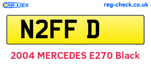 N2FFD are the vehicle registration plates.