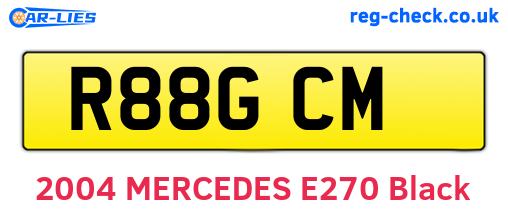 R88GCM are the vehicle registration plates.