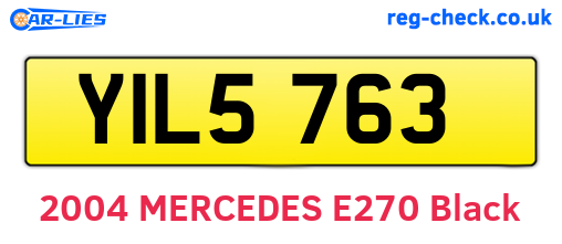 YIL5763 are the vehicle registration plates.