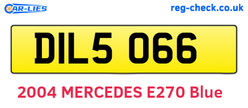 DIL5066 are the vehicle registration plates.