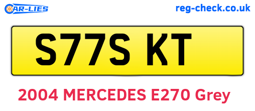 S77SKT are the vehicle registration plates.