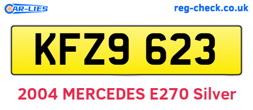 KFZ9623 are the vehicle registration plates.