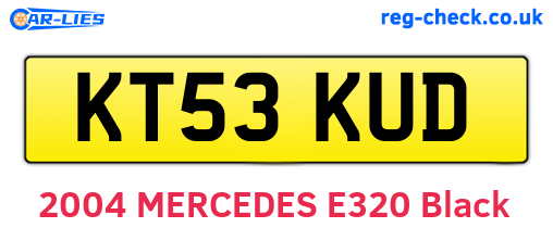 KT53KUD are the vehicle registration plates.