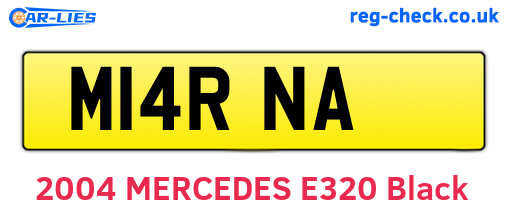 M14RNA are the vehicle registration plates.