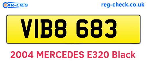 VIB8683 are the vehicle registration plates.