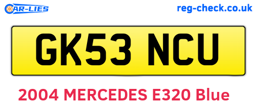 GK53NCU are the vehicle registration plates.