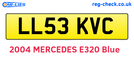 LL53KVC are the vehicle registration plates.