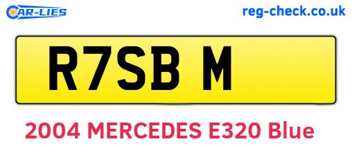 R7SBM are the vehicle registration plates.