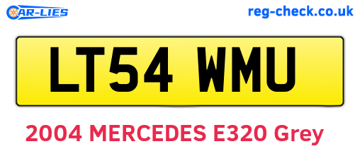 LT54WMU are the vehicle registration plates.
