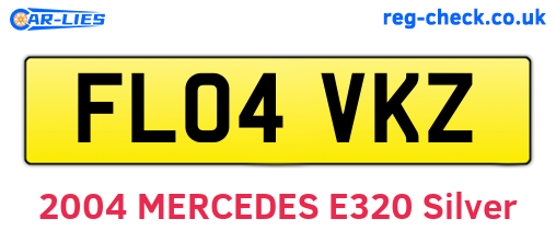 FL04VKZ are the vehicle registration plates.