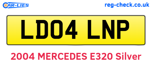 LD04LNP are the vehicle registration plates.