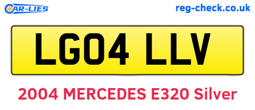 LG04LLV are the vehicle registration plates.