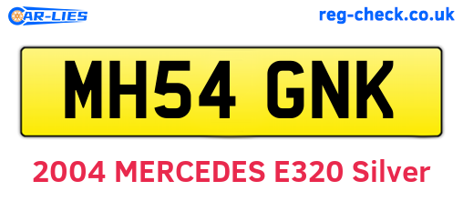 MH54GNK are the vehicle registration plates.