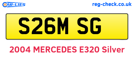 S26MSG are the vehicle registration plates.