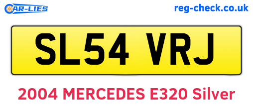 SL54VRJ are the vehicle registration plates.