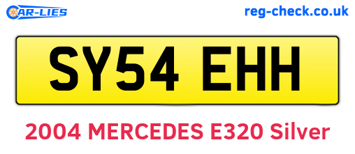 SY54EHH are the vehicle registration plates.
