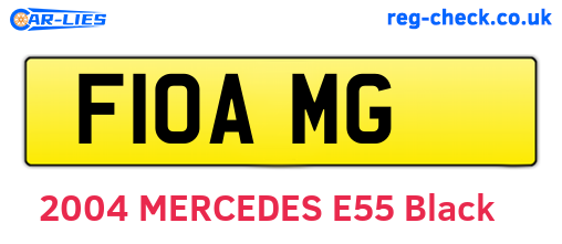 F10AMG are the vehicle registration plates.