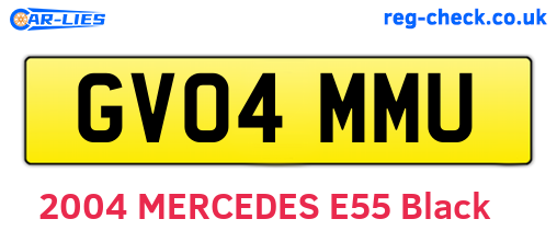 GV04MMU are the vehicle registration plates.