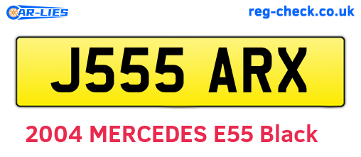 J555ARX are the vehicle registration plates.