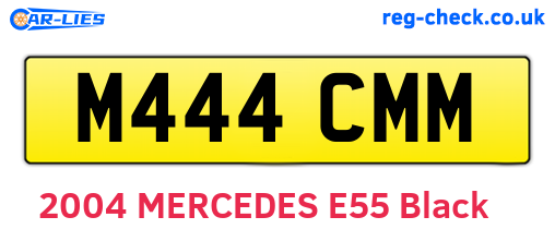 M444CMM are the vehicle registration plates.